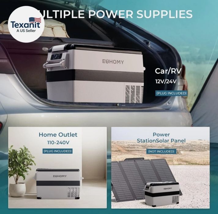 Geladeira 12 Volts, Refrigerador Elétrico 48QT (45L), Controle APP Geladeira 12V, Coo 12V