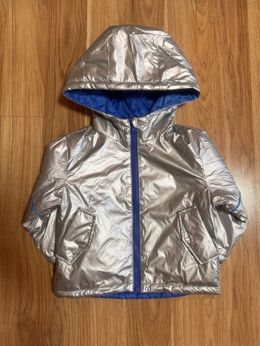 Shein срібляста осіння куртка для хлопчика 2-3 роки
