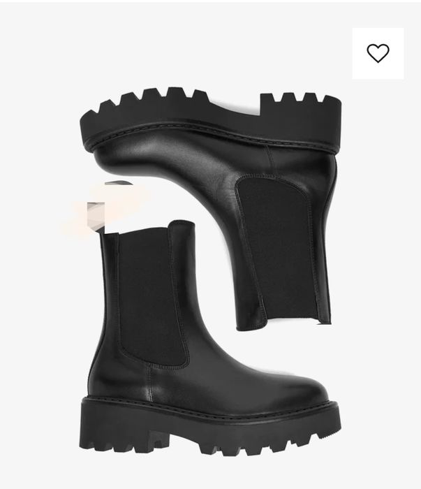 Buty damskie sztyblety, botki na grubej podeszwie.