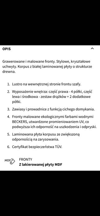 Szafa Meblik Royal White