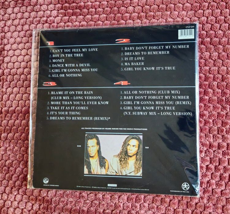 Milli Vanilli  Winyl 2 LP