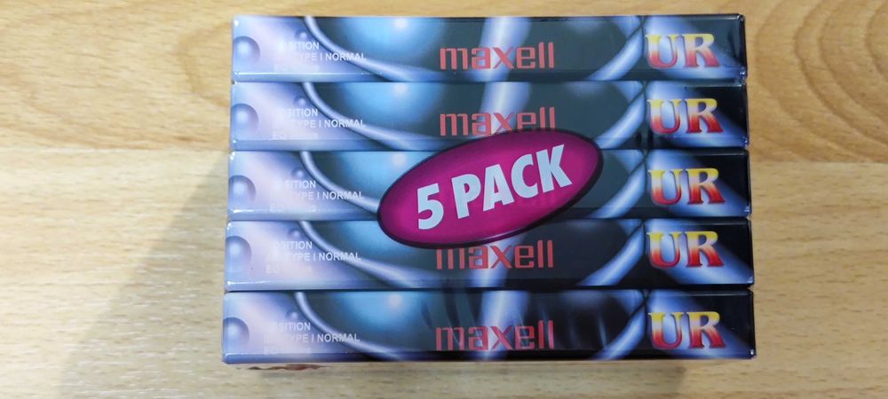Kaseta magnetofonowa Maxell UR 5Pack-nowe folia