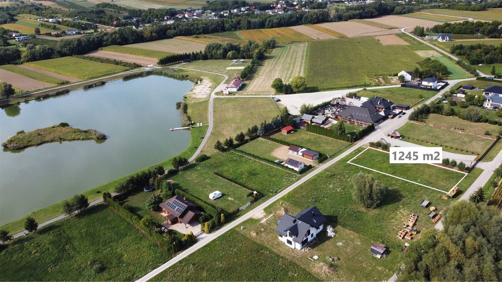 Działka budowlana 1245 m² | Łopuszka Mała | 100 m od zalewu | Media - Widok 2