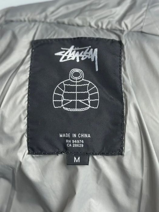 Зимовий водонепроникний пуховик Stussy чорний,розмір M.