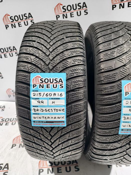 2 pneus semi novos 216-60R16 Bridgestone - Oferta dos Portes