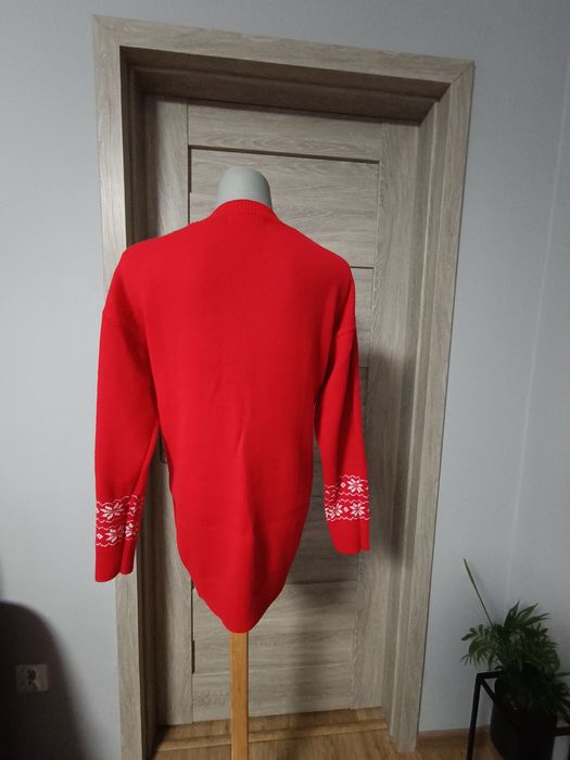 Sweter świąteczny czerwony Reserved