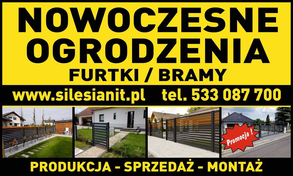 MONTAŻ/SPRZEDAŻ ogrodzeń panelowych, palisadowych - PROMOCJE/RABATY !