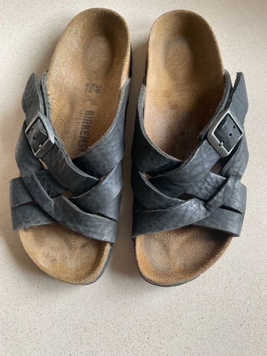 кожаные шлепанцы Birkenstock Lugano Camberra р.39