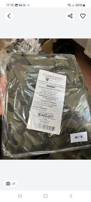 NOWY Mundur polowy 124P/MON m/s