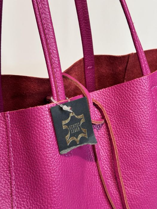 Vera pelle Італійська шкіряна мʼяка сумка шопер