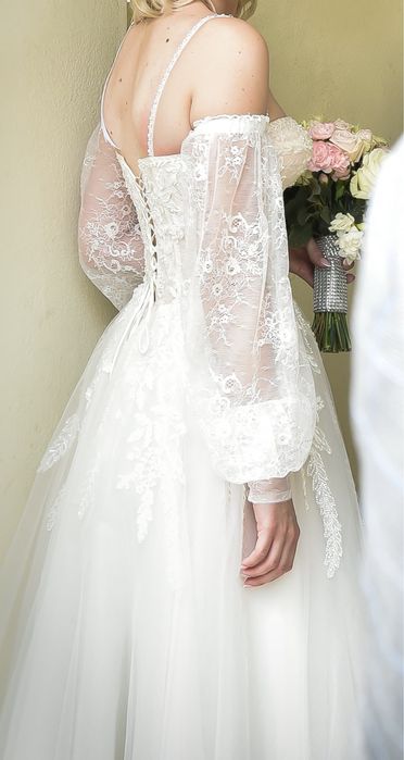 Suknia ślubna księżniczka gorsetowa