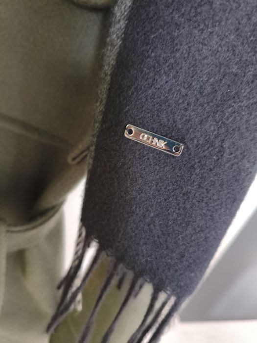 Jak nowy płaszczyk rozS/M  Khaki+  nowy szal Ochnik
