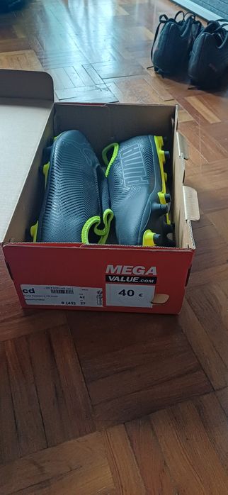 Puma Finesse LL FG Black/FluYellow