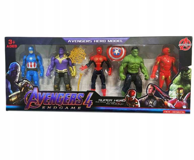 Ludziki Figurki Avengers Zestaw 5 sztuk Hulk Superman Thor