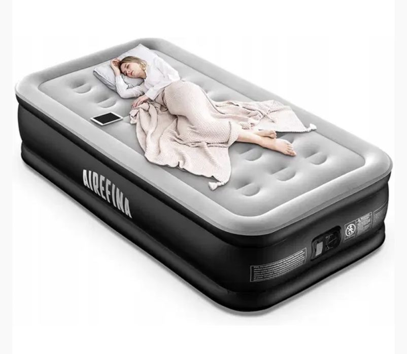 Materac dmuchany z pompką elektryczną 295 kg 190x99x46 cm AF-A09