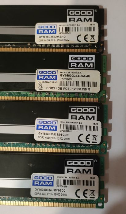 Pamięć RAM GOODRAM PLAY DDR3 16GB 3x4GB 1600MHz 1x1866MHz