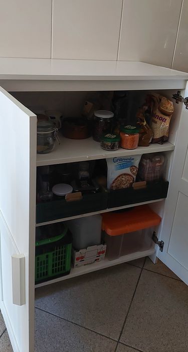 Armário com portas e 2 prateleiras