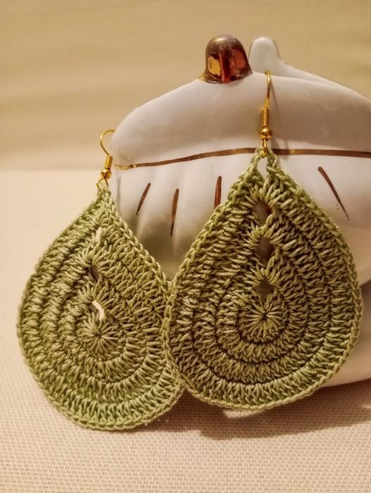 Brincos de crochê Por Encomenda ou Pronta Entrega!
