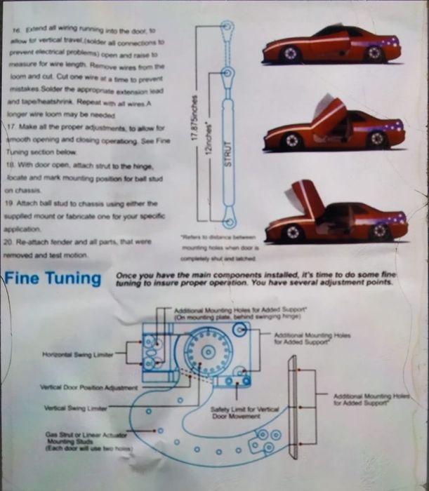 Sistema abrir portas para cima de carro