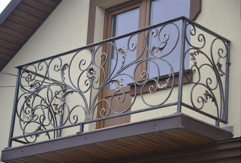 Балкон, балконна огорожа, балконный забор, перила,  кований балкон