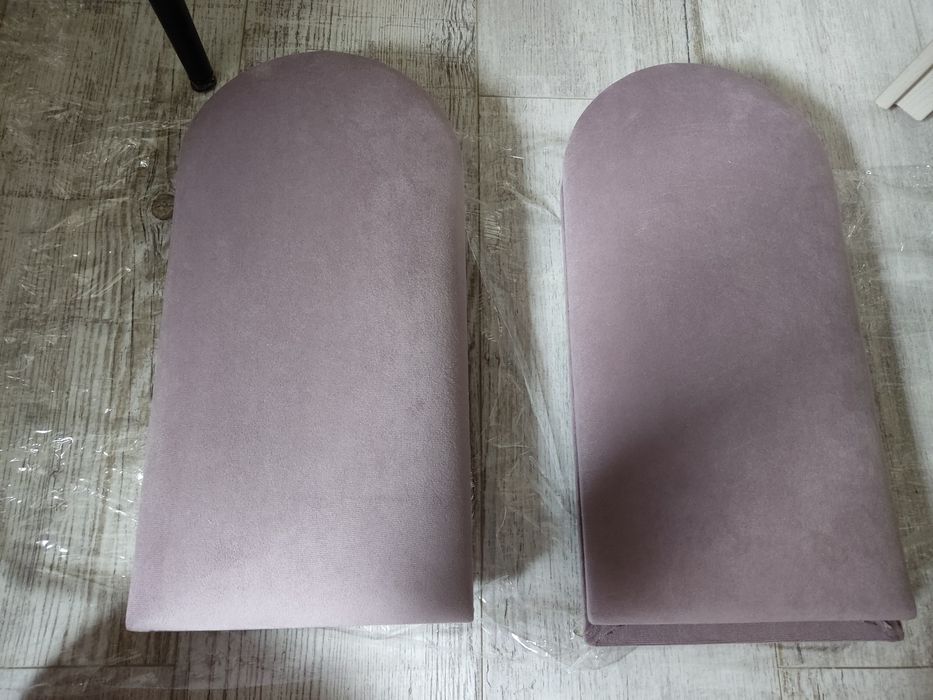 Panel tapicerowany o welurowym wykończeniu 4sztuki