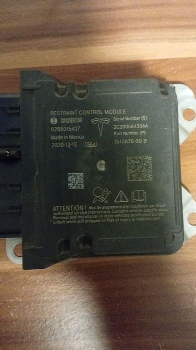 Видалення краш з СРС/SRS/RCM блоків Tesla.