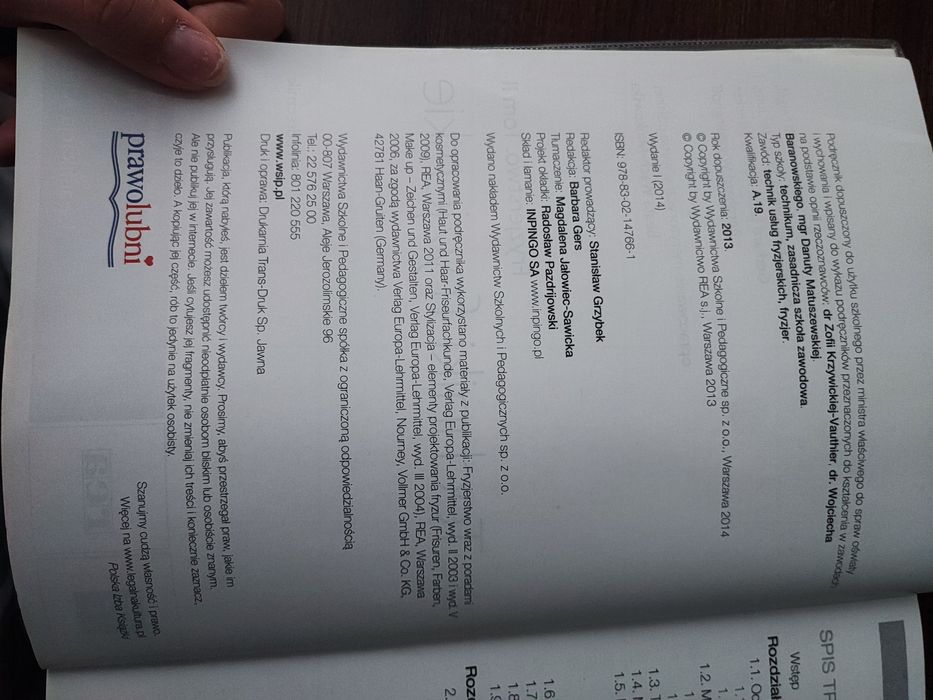 Książka fryzjerska