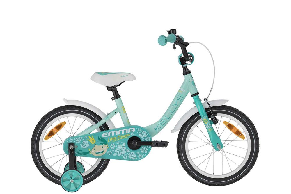 rower dziecięcy kellys emma 16' | menthol miętowy aluminiowy lekki