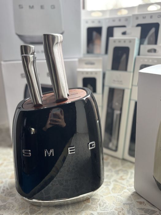 Набір кухоних ножів smeg smeg ножи ножик / чорный