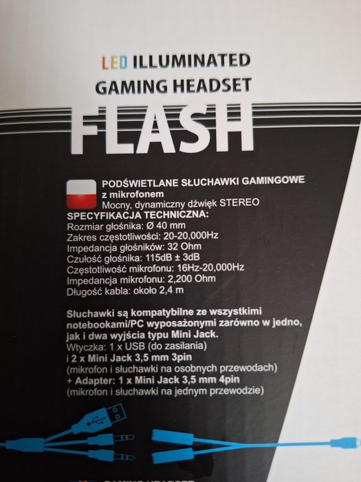 Słuchawki gamingowe FLASH