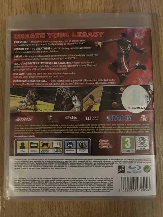 Gra na ps3 nba 2k14