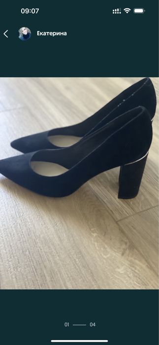 Нові туфлі замшеві 38.5