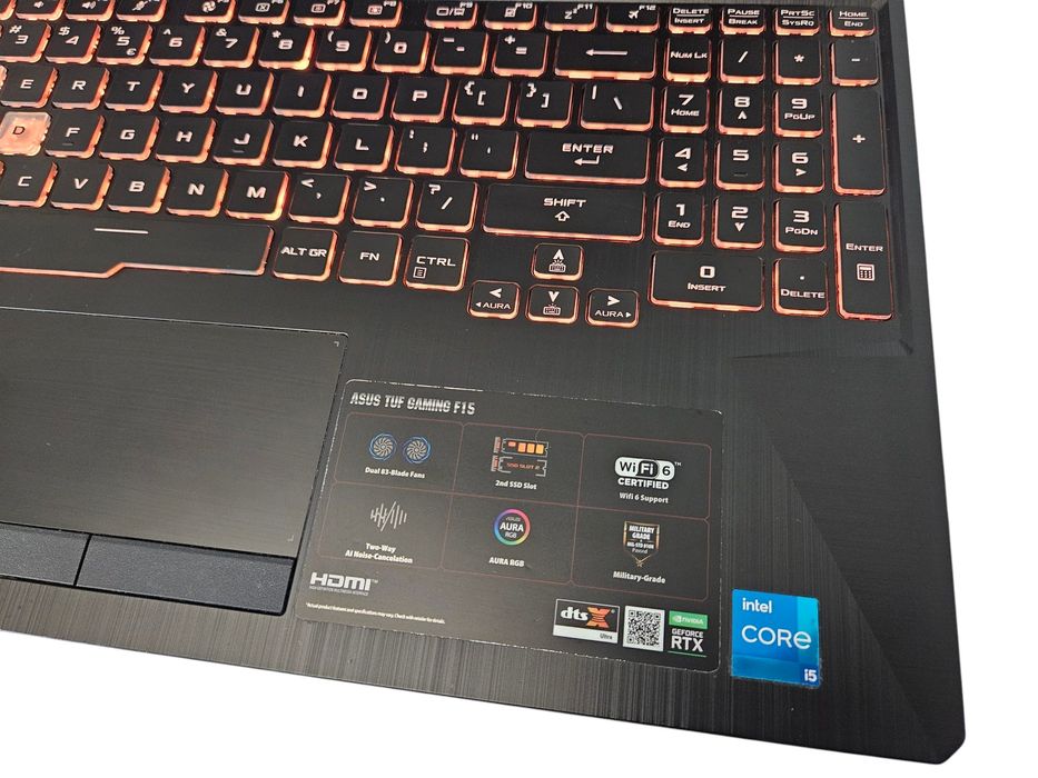 Laptop gamingowy ASUS TUF RTX 3060 i5 11th SSD 512GB RAM 16GB RAM