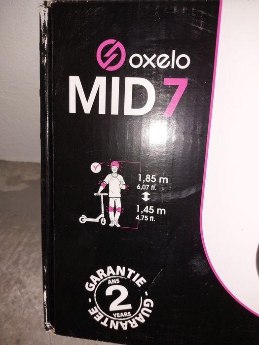 Trotinete urbana OXELO Mid 7 - dobrável / rodas grandes de 175mm / até 100kg - MUITO BOM ESTADO