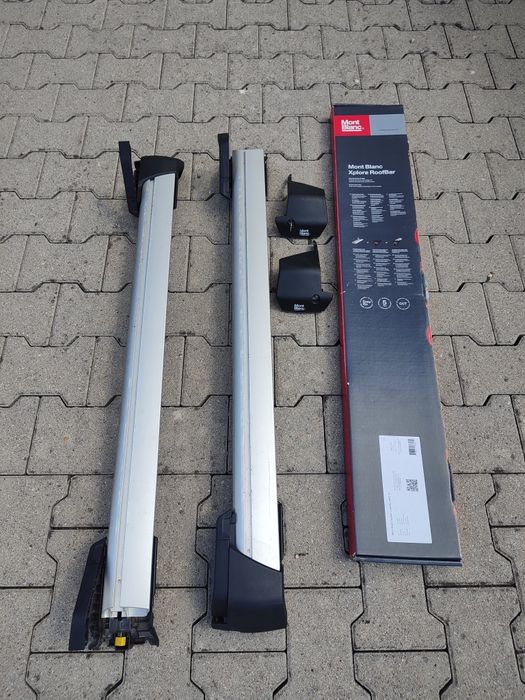 Bagażnik, belki dachowe pod box, rowery, MONT BLANK najlepsze na rynku! SKODA