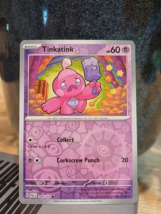 Carta Pokémon Tinkatink [Reverse Holo] #100