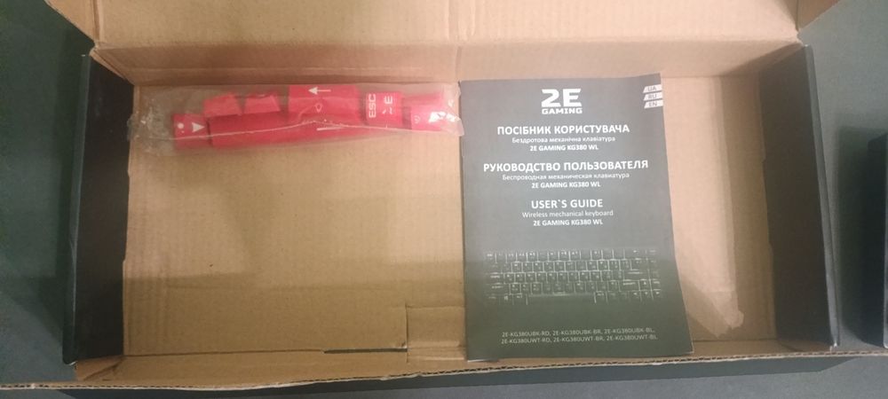 Клавіатура 2E Gaming KG380 WL механічна голубі свічі бездротова