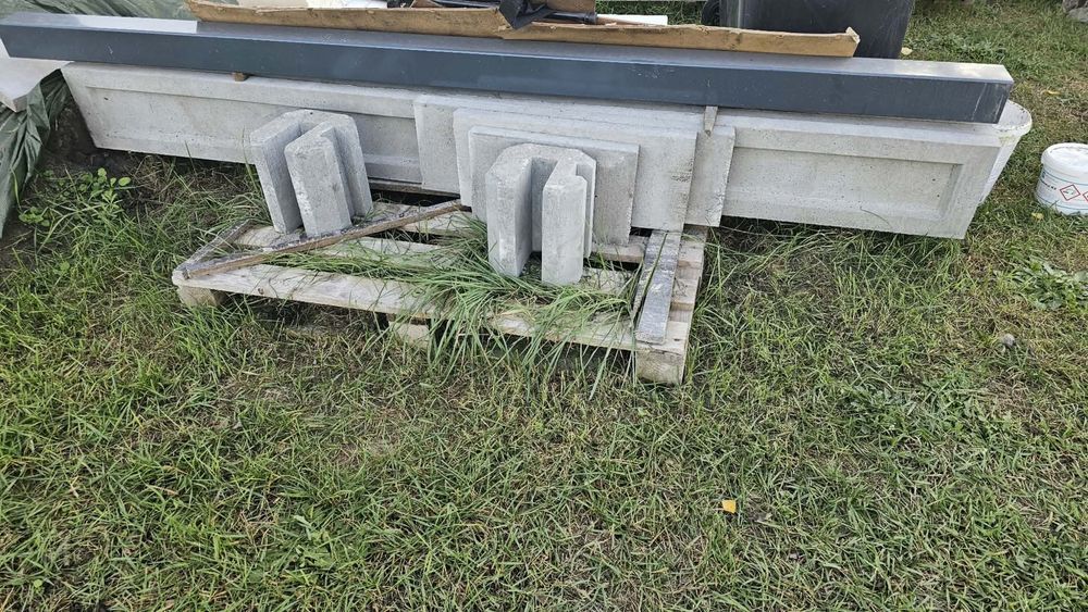 Podmurówki betonowe, narożniki, siatki ogrodzenie