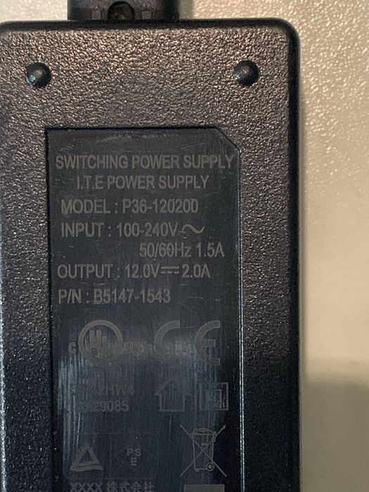 Блок питания 12V 2.0A