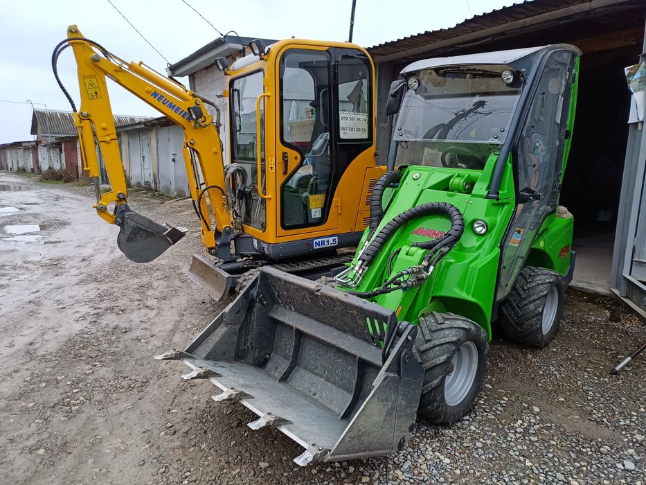 Оренда мініекскаватора та Мінінавантажнувача
