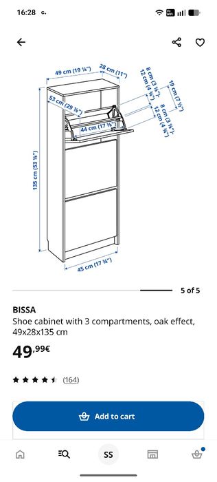 Sapateira Bissa IKEA - madeira