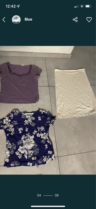 8 eleganckich wizytowych bluzek roz M/L  bluzka koszula + halka