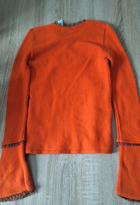 Sweter bluzka  pomarańczowy akryl  152