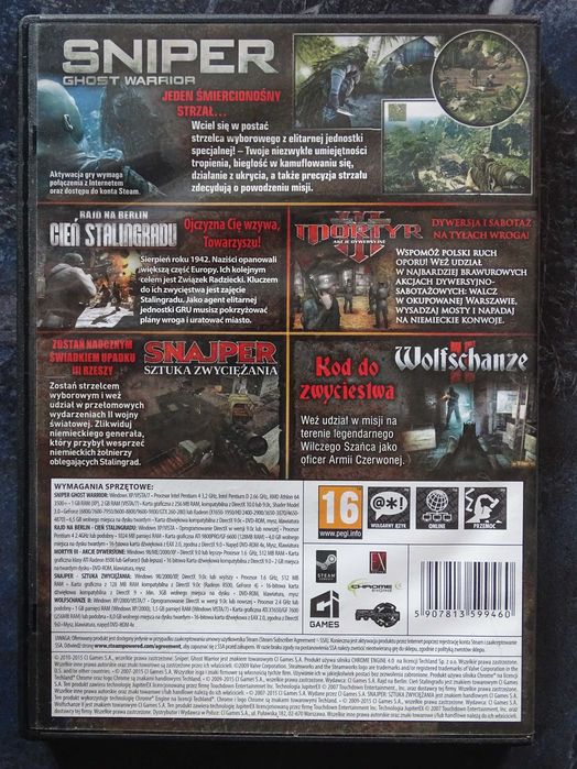 Gra PC DVD: Snajperskie gry wszechczasów.