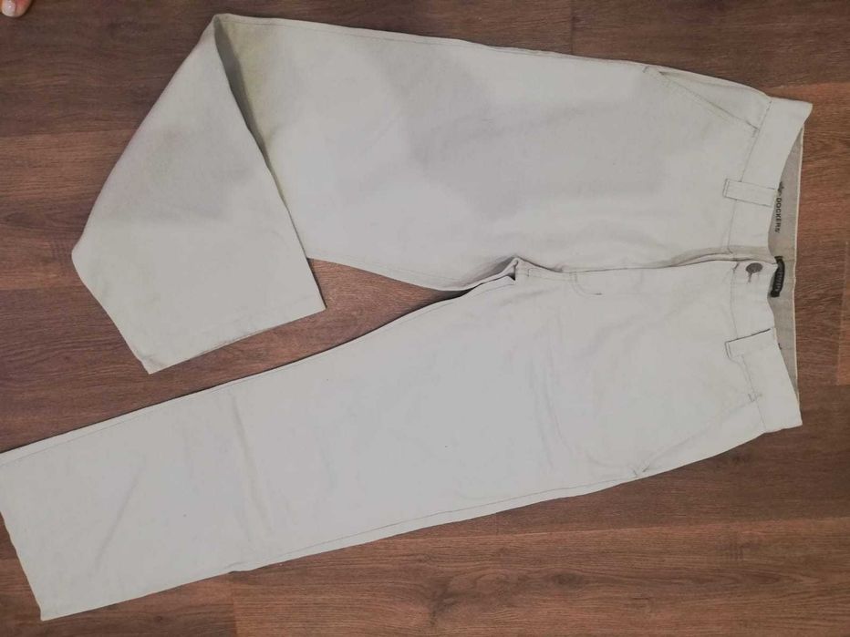 calça social masculina  Dockers , bege, como nova