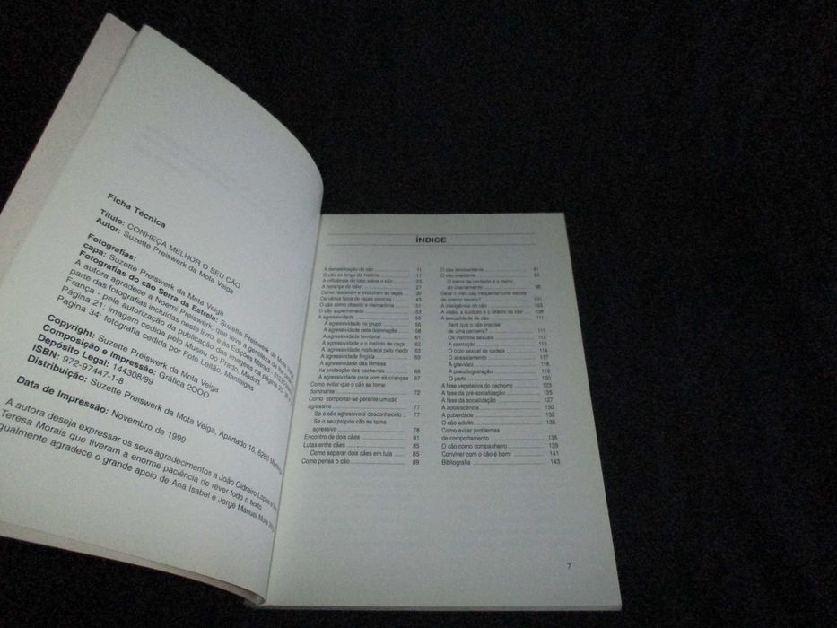 Livro Conheça melhor o seu cão Suzette Preiswerk da Mota Veiga