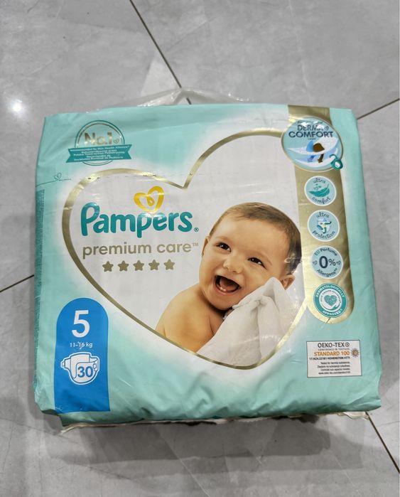 Подгузники PAMPERS premium care. Размер 5