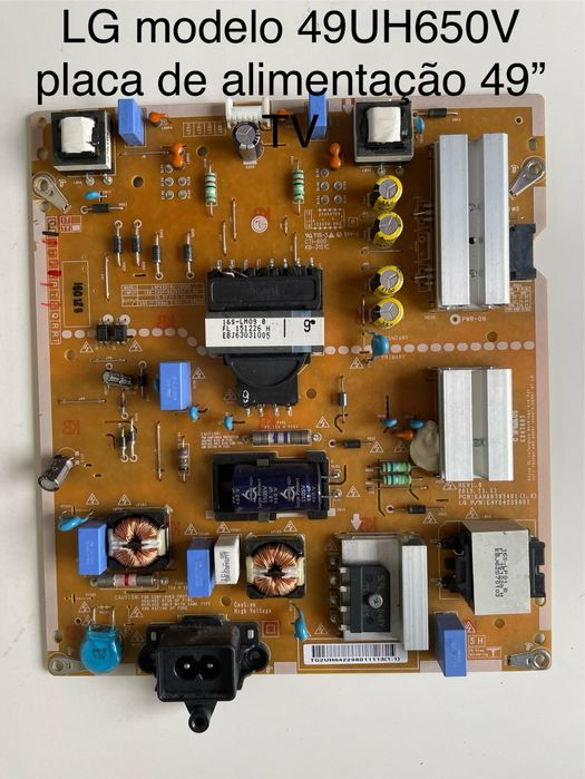 LG modelo 49UH650V placa de alimentação 49” TV