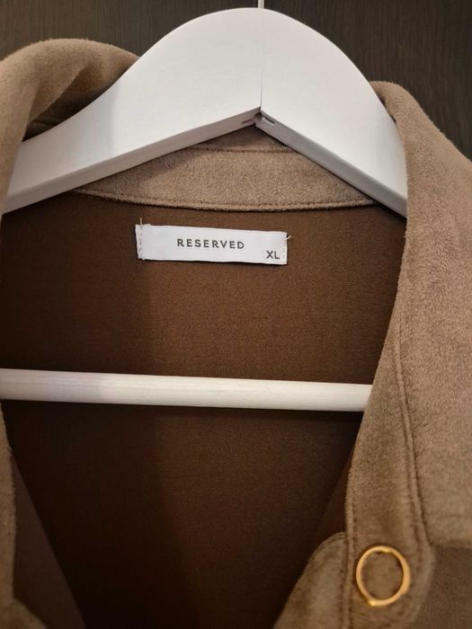 RESERVED sukienka sztuczny zamsz r. 42