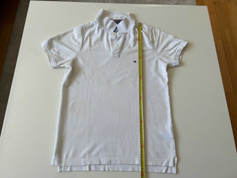 Koszulka polo Tommy Hilfiger biała M Slim fit